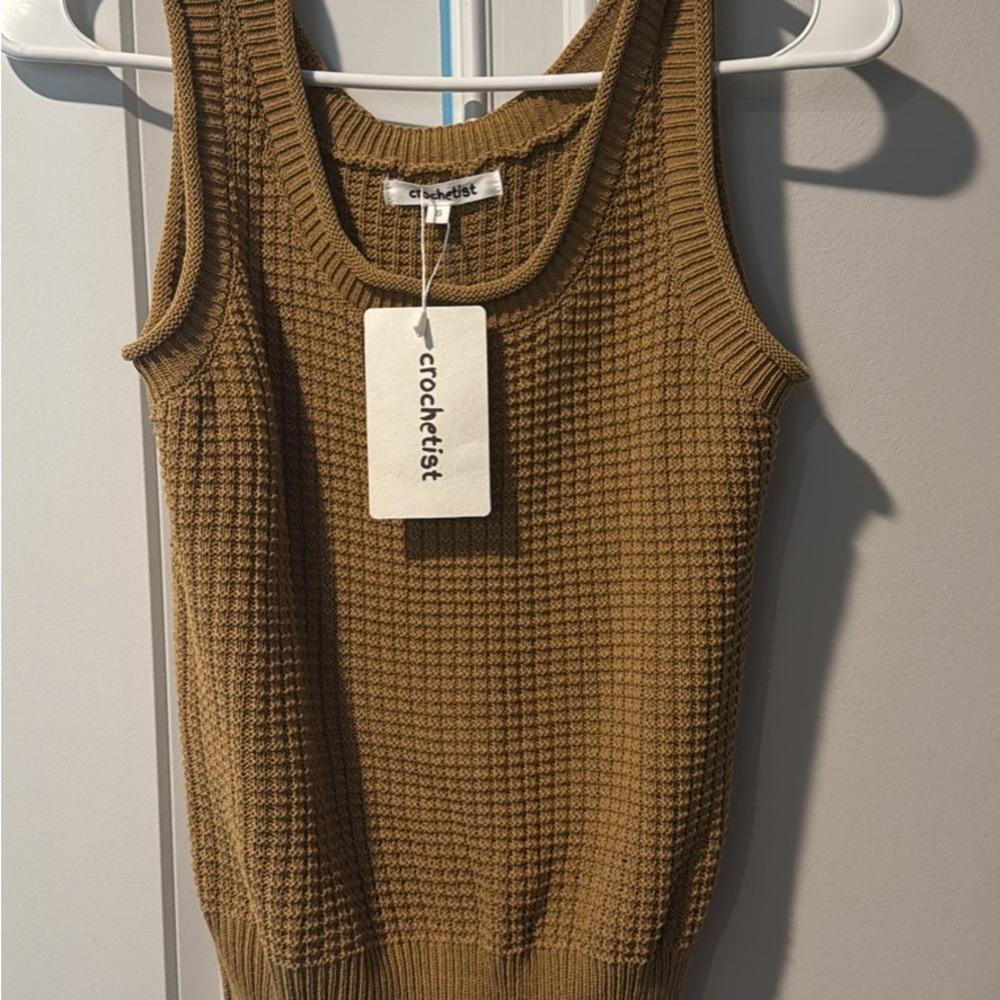 Crochet Brown Tank Top